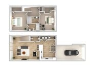 2 Bedroom | 2.5 Bath | 1230 SF