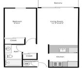 1BR/1BA