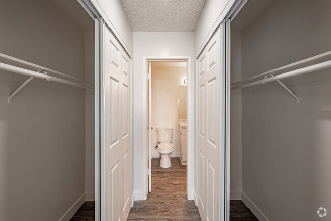2BR, 2BA - 850SF - Primary Bedroom Closets