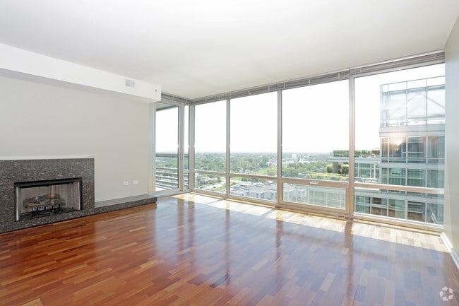 Fireplace | Skokie Apartments for rent | Optima Old Orchard Woods
