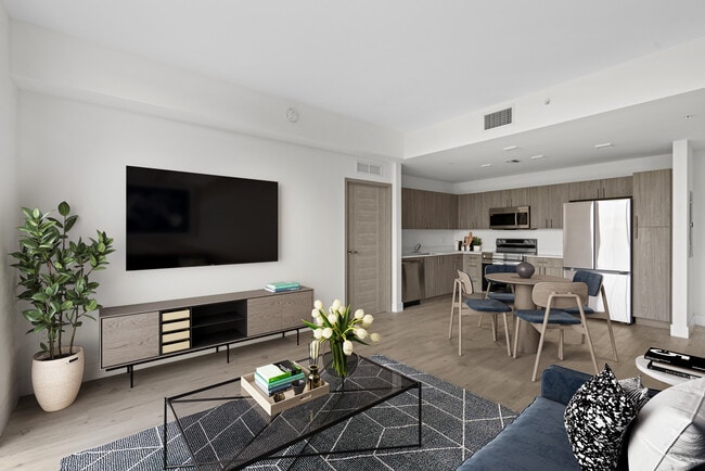 Apartment B1: Living, Dining and Kitchen Area