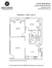 2BR 900sf