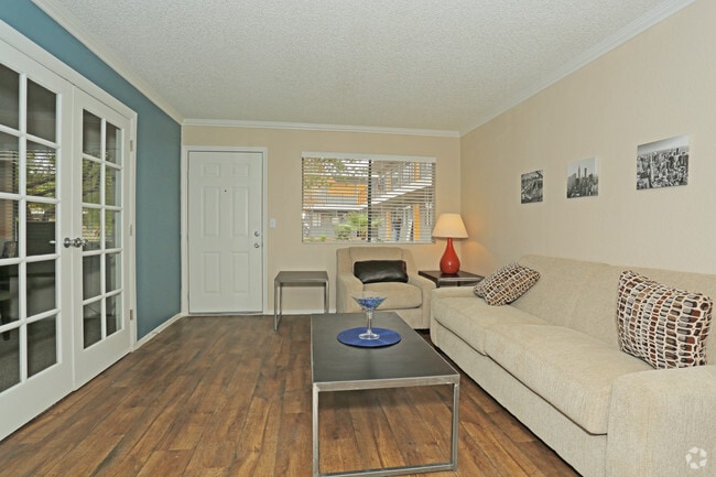 1BR,1BA+Den-750SF Living Room - Fifteen 50 Apartments