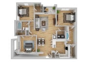 3 habitaciones | 2 baños | 1491 pies cuadrados | Reformado