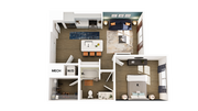 A2.M floor plan Matheson Mill by Broadstone