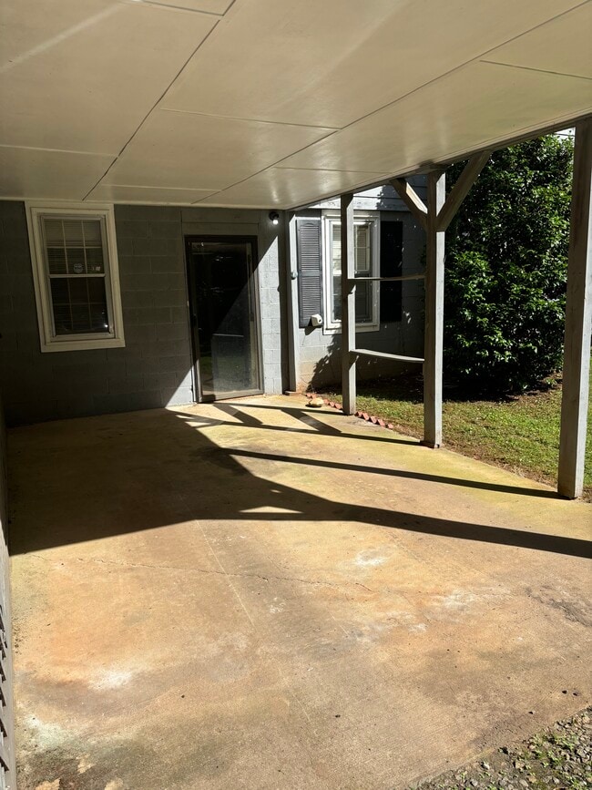 Private, covered parking