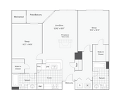 Chelsea | Plano de planta de 2 dormitorios