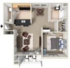 Bravata 1BR, 1BA - 820 SF