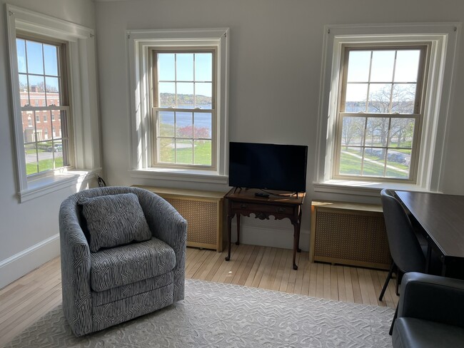 Back Cove view from living room - 11 Ricker Park Apartment
