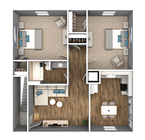 Two Bedroom One Bathroom