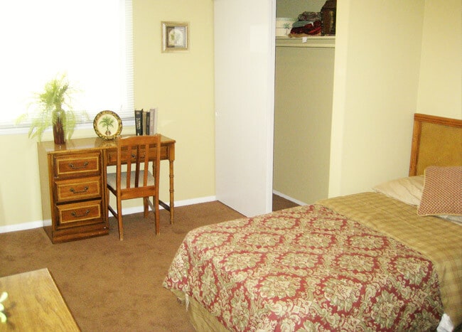 private bedroom for each resident