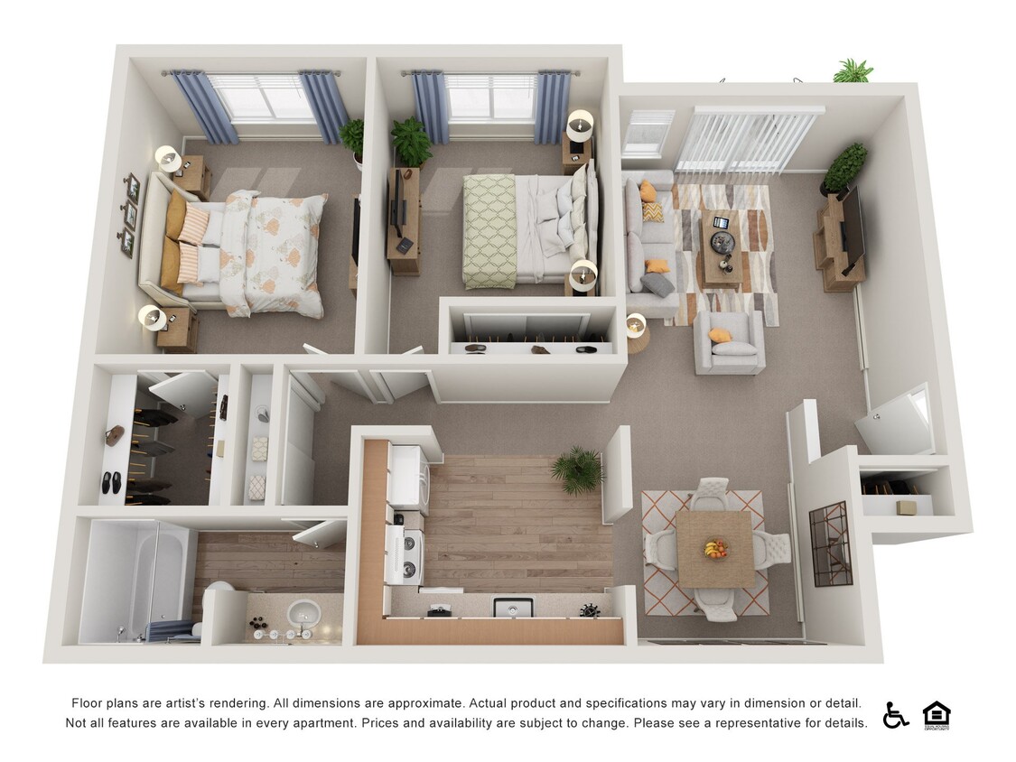 Floor Plan - 2x1B