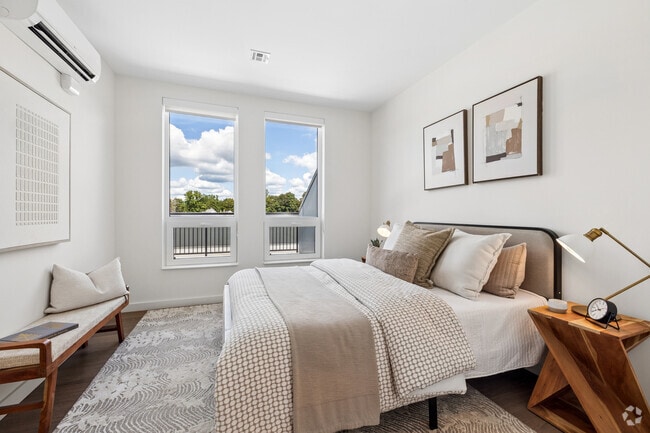 2BR, 2BA - 1,200SF - Bedroom