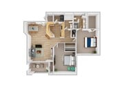 Camden | 2BD, 2BA | 1228SF