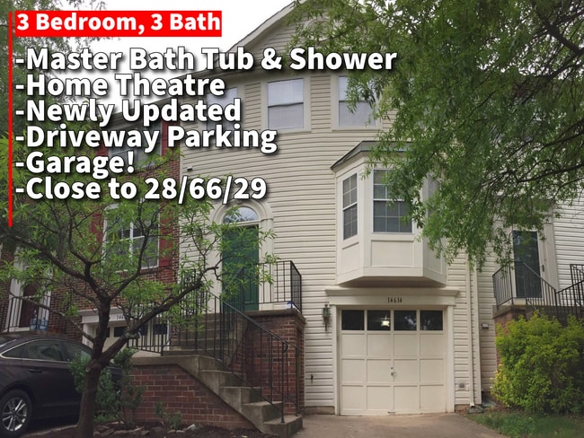 3 bedroom, 4 bath townhome in Sully Station with Garage! - 14614 Stream Pond Dr