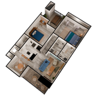 B2 - 2 habitaciones, 2 baños