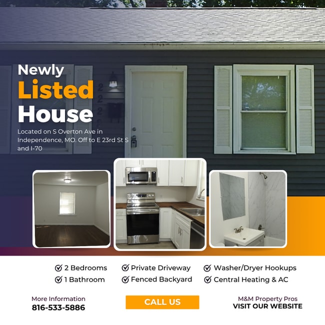 Building Photo - Cozy 2 bedrooms and 1 full bath home located on S Overton Ave in Independence, MO