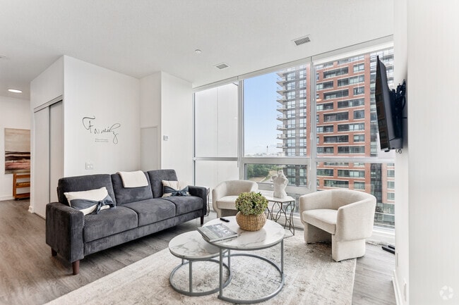 2 chambres, 2 salles de bain - 66 m² - Salon - Vision at Pat Bayly Square