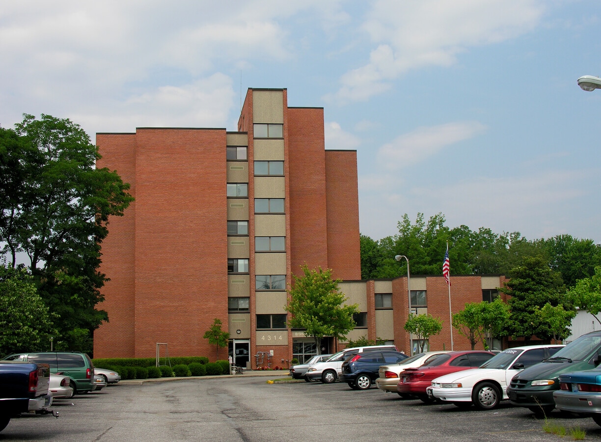 View from the east - Will E. Seay Plaza Apartments