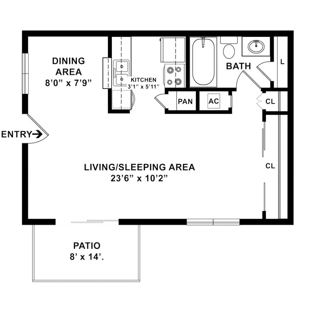 LandsEnd_1201MooreAve_II-4502746_2DU_1x1Efficiency_498sf_Print.jpg - Land's End Apartments