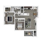 865 Square Foot - 2x1