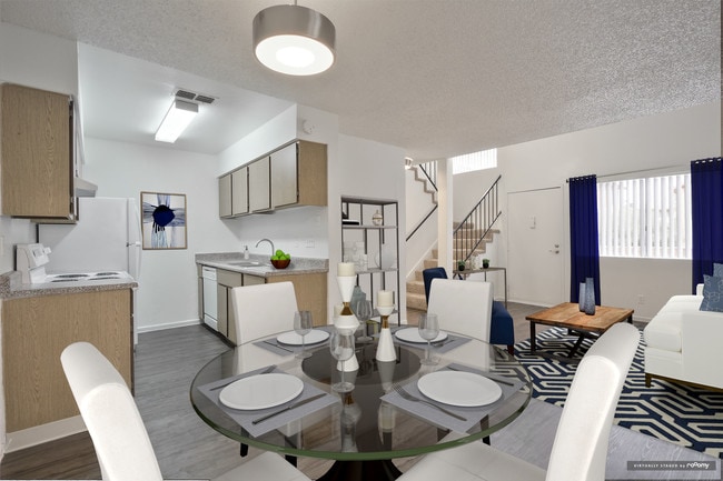 Living Room and Dining Room - Twain Estates Apartments