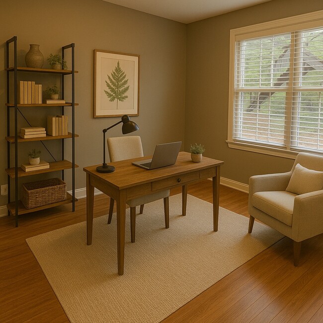 office or den virtually staged - 215 Kirkton Knls Unit basement apt