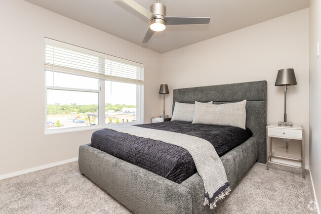 2BR, 2.5BA - 1,485SF - Primary Bedroom - The Current