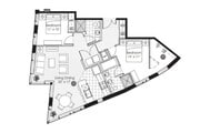 Floorplan x02 Panache; Levels 23-25