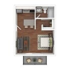 Studio / 1 BA – 400 SF