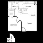 1 BR/ 1 BA