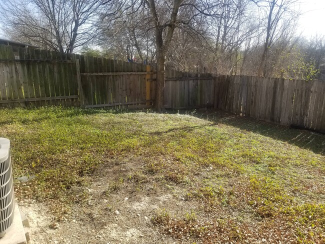 Back yard, natural area behind lot. - 14521 Clovelly Wood Townhome