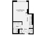 M2 | Studio | 440 Sq. Ft.