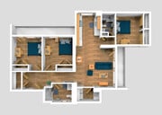 Riviera Non-ADA Three-Bedroom Furnished