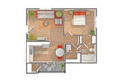 Mesa | 1-Bedroom Floorplan