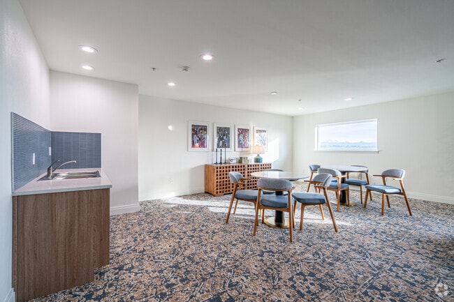 Sala de estar para familiares de residentes