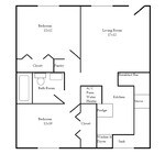 2BR/1BA