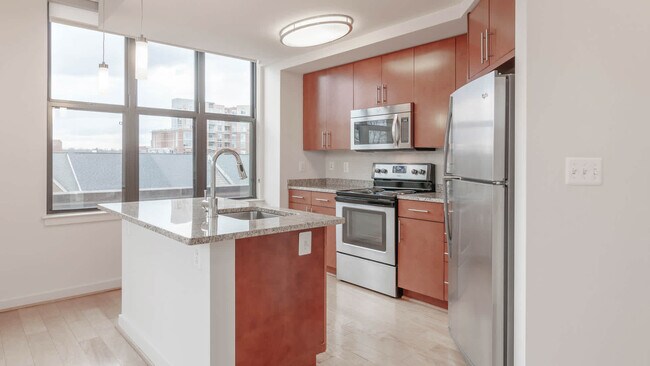 Kitchen with Stainless Steel Appliances - 1111 Belle Pre