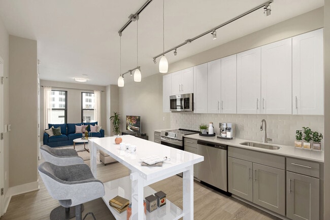 Combination living room and dining room