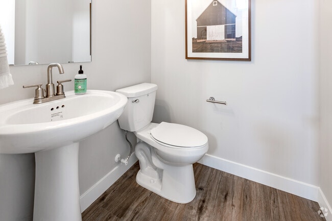 2BR, 2.5BA - 1,438SF - Third Bathroom