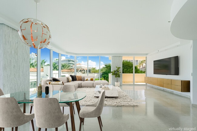 Living Room - 300 S Pointe Dr Unit 405