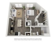 1 Bedroom A2 Floor Plan