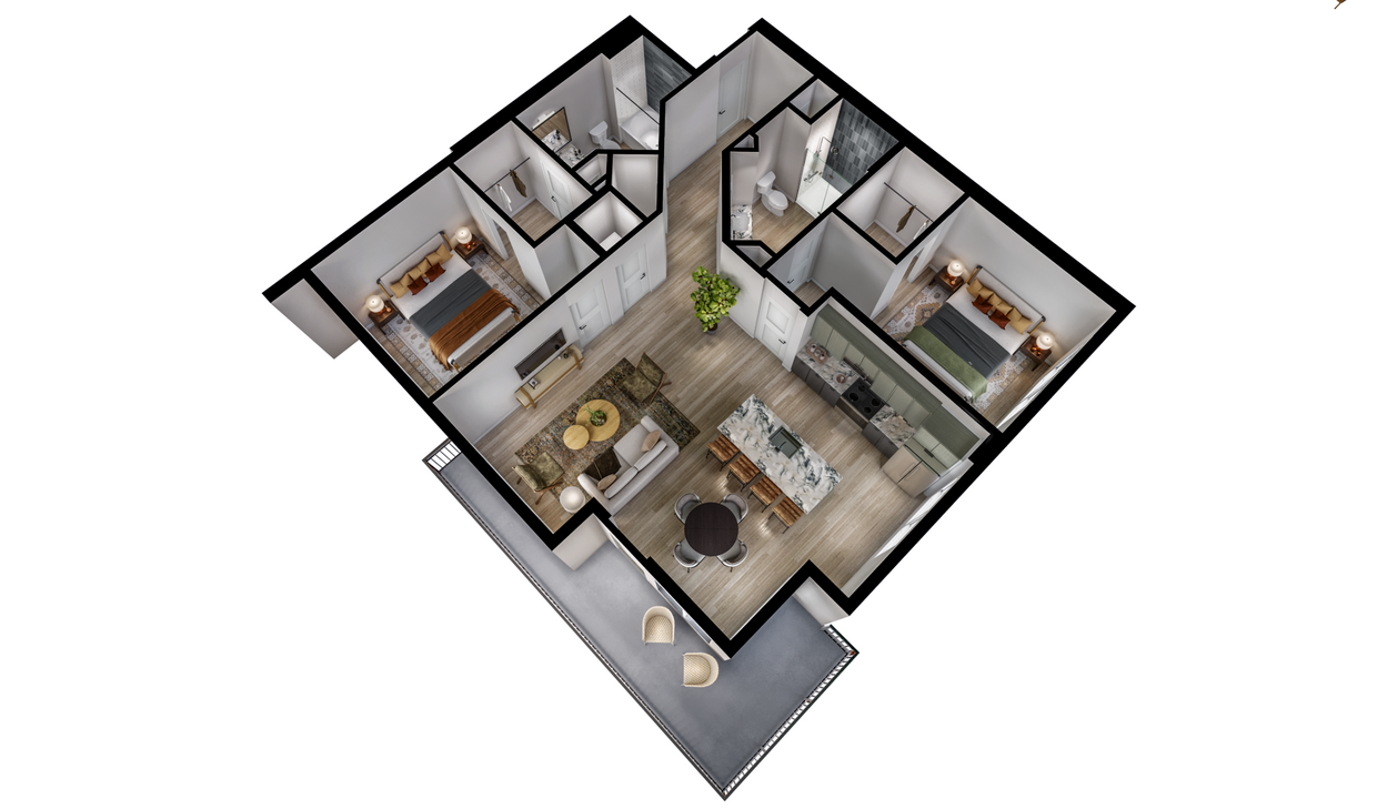 Floor Plan - B2 (South)