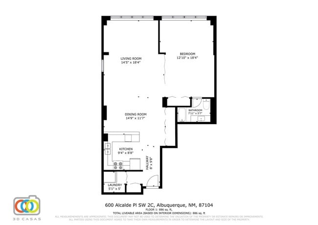 Art Deco Condo 1/BD 1/BA 1/CP space - Art Deco Condo 1/BD 1/BA 1/CP space Unidad 2C