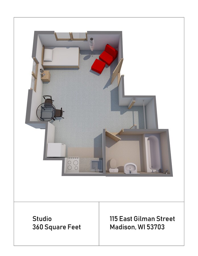 Photo - The Badger Den Apartments on Gilman