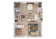 1 Bedroom | 1 Bath | 856 SF | Renovated
