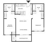 2BR/2BA