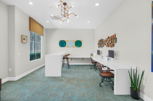 Stay productive in a modern coworking space.