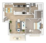 A1_1Bed_1Bath_715 Sq Ft