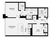 A5-A | 1 bed 1.5 bath | 949 Sq. Ft.